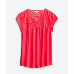 PALE SKY Kiara Eyelet Detail Top